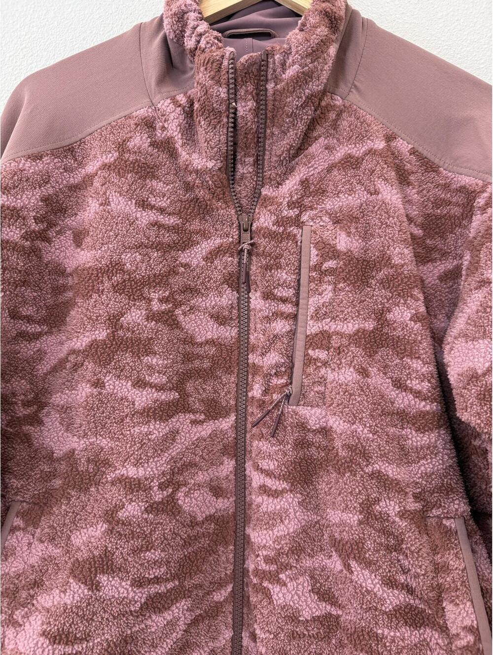 Outdoor Voices Primo-Fleece Full Zip Jacket In Deep Taupe - Women's Medium - Picture 5 of 9